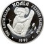 Australia 200 Dollars The Australian Koala 1992 KM# 185 THE AUSTRALIAN KOALA 2 OZ 9995 PLATINUM 1992 P coin reverse