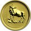 Australia 25 Dollars Lunar Ox 1997 KM# 336 1997 1/4 OZ 9999 GOLD coin reverse