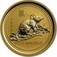 Australia 25 Dollars Lunar Rat 1996 KM# 299 1996 1/4 OZ 9999 GOLD coin reverse