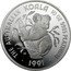 Australia 2500 Dollars (Koala) KM# 158 THE AUSTRALIAN KOALA 10 OZ 9995 PLATINUM JB P 1991 coin reverse