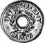 Australia Three Pence ND(1943) KM# Tn2.1 Token coinage INTERNMENT CAMPS coin obverse