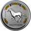 Australia 30 Dollars Lunar Horse (Colorized) 2002 KM# 586a 2002 1 KILO 999 SILVER coin reverse