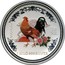 Australia 30 Dollars Lunar Rooster (Colorized) 2005 KM# 697 2005 1 KILO 999 SILVER coin reverse