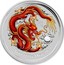 Australia 30 Dollars Year of the Dragon (Colorized) 2012 KM# 1668a YEAR OF THE DRAGON P coin reverse