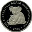 Australia 5 Dollars Koala 2003 P Proof KM# 1869 THE AUSTRALIAN KOALA 1/20 OZ. 9995 PLATINUM 2003 coin reverse