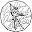Australia 50 Cents 50th Anniversary of the Australian Ballet 2012 KM# 1854 FIFTY YEARS OF THE AUSTRALIAN BALLET 50 coin reverse