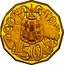 Australia 50 Cents Coat of Arms 2017 Proof KM# 404d 50 coin reverse