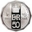 Australia 50 Cents Fiftieth Anniversary of Coronation Elizabeth II 2003 Proof KM# 799a CORONATION ELIZABETH II FIFTIETH ANNIVERSARY 1953 EIIR 2003 50 coin reverse