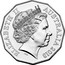 Australia 50 Cents Firstborn Baby of the Duke and Duchess of Cambridge 2013 KM# 2146 ELIZABETH II AUSTRALIA 2013 IRB coin obverse