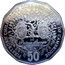 Australia 50 Cents Firstborn Baby of the Duke and Duchess of Cambridge 2013 KM# 2146 FIRST BORN CHILD TO THE DUKE AND DUCHESS OF CAMBRIDGE W. C HRH PRINCE GEORGE BORN 22.07.2013 50 coin reverse