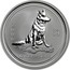 Australia 50 Cents Lunar Dog 2006 KM# 1877 2006 1/2 OZ 999 SILVER coin reverse