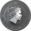 Australia 50 Cents Year of the Dragon 2012 KM# 1663 ELIZABETH II AUSTRALIA 1/2 OZ 999 SILVER 2012 50 CENTS IRB coin obverse