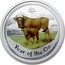 Australia 50 Cents Year of the Ox (Colorized) 2009 KM# 1750a YEAR OF THE OX P coin reverse