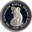 Australia 50 Dollars Koala 1999 KM# 459 THE AUSTRALIAN KOALA 1/2 OZ. 9995 PLATINUM 1998 coin reverse