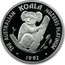 Australia 50 Dollars The Australian Koala 1992 KM# 173 THE AUSTRALIAN KOALA 1/2 OZ 9995 PLATINUM 1992 P coin reverse