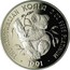 Australia 500 Dollars The Australian Koala 1991 KM# 157 THE AUSTRALIAN KOALA 2 OZ 9995 PLATINUM 1991 P JB coin reverse
