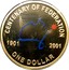 Australia One Dollar Centenary of Federation (Colorized) 2001 KM# 534.2 CENTENARY OF FEDERATION 1901 2001 ONE DOLLAR coin reverse