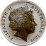 Australia One Dollar Kangaroo with Football (Colorized) 2008 KM# 1061b ELIZABETH II AUSTRALIA 2008 IRB coin obverse