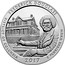 USA Quarter Dollar Frederick Douglass 2017 KM# 663 FREDERICK DOUGLASS DISTRICT OF COLUMBIA 2017 E PLURIBUS UNUM TRH PH coin reverse