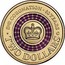Australia Two Dollars Coronation Jubilee 2013 KM# 2153 E II R CORONATION 60 YEARS C TWO DOLLARS coin reverse