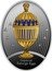 Niue 1 Dollar Blue Striped Enamel Egg 2021 mw Proof IMPERIAL FABERGE EGGS coin reverse