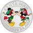 Niue 1 Dollar (Elizabeth II Season's Greetings) 1/2 OZ 999 FINE SILVER © DISNEY SANTA MAIL YOU'VE BEEN NICE coin reverse