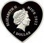 Niue 1 Dollar Valentine's Day 2022  Antiqued ELIZABETH II NIUE 2022 IRB 1 DOLLAR coin obverse