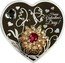 Niue 1 Dollar Valentine's Day 2022  Antiqued HAPPY VALENTINE'S DAY! coin reverse