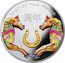 Niue 1 Dollar Year of the Horse 2014 mw Proof YEAR OF THE HORSE ⾺年 coin reverse