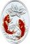 Niue Two Dollars Auspicious Koi 2022  Proof  coin reverse