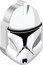 Niue Two Dollars Clone Trooper. Phase I 2022  Proof  coin reverse