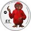 Niue 2 Dollars (E.T. the Extra-Terrestrial - Elizabeth II) 1 OZ .999 AG 40 E.T. THE EXTRA-TERRESTRIAL © UNIVERSAL CITY STUDIOS LLC. ALL RIGHTS RESERVED coin reverse