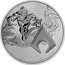 Niue Two Dollars Elizabeth II - Aquaman 2022  BU TM 1 OZ 999 FINE SILVER AQUAMAN TM © DC COMICS (S21) coin reverse