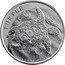 Niue Two Dollars (Turtle) TURTLE FINE SILVER .999 1 OZ coin reverse
