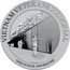 Niue 2 Dollars (Vietnam Veterans Memorial) VIETNAM VETERANS MEMORIAL MS EST.1982 ONE OUNCE .999 SILVER coin reverse