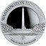 Niue 2 Dollars (Washington Monument) WASHINGTON MONUMENT LAUS DEO EST.1885 ONE OUNCE .999 SILVER coin reverse