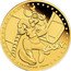 Niue 25 Dollars (Goofy Disney) GOOFY 1/4 OZ 9999 GOLD ©DISNEY coin reverse