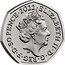 UK 50 Pence 100th Anniversary of the BBC 2022 Brilliant Uncirculated ELIZABETH II D G REG F D 50 PENCE 2022 J.C coin obverse
