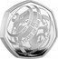 UK 50 Pence 100th Anniversary of the BBC 2022 Proof 1922-2022 100 YEARS OF OUR BBC INFORM EDUCATE ENTERTAIN HDG coin reverse