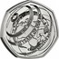 UK 50 Pence 100th Anniversary of the BBC 2022 Brilliant Uncirculated 1922-2022 100 YEARS OF OUR BBC INFORM EDUCATE ENTERTAIN HDG coin reverse