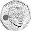 UK 50 Pence Anniversary of Harry Potter Magic 2022 Brilliant Uncirculated (BU) HARRY POTTER 25 25 YEARS OF MAGIC coin reverse