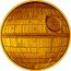 Niue 500 Dollars (Death Star) 5 OZ 9999 FINE GOLD © & TM LUCASFILM LTD coin reverse