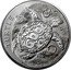 Niue Five Dollars (Hawksbill Sea Turtle) TURTLE FINE SILVER .999 2 OZ coin reverse