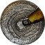 Niue One Dollar Campo del Cielo Meteorite 2015  Antique Finish METEORITE CAMPO DELCIELO 1576 ARGENTINA 2015 coin reverse