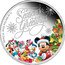 Niue One Dollar (Season's Greetings) SEASON'S GREETINGS 1/2 OZ 999 FINE SILVER ©DISNEY coin reverse