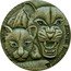 Niue One Dollar (Snow Leopards) SNOW LEOPARDS WILDLIFE FAMILY coin reverse