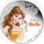 Niue Two Dollars (Belle) DISNEY BELLE © DISNEY 1 OZ 999 FINE SILVER coin reverse