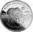 Niue Two Dollars Black Rhinoceros 2014  Proof BLACK RHINOCEROS 1OZ 999 FINE SILVER coin reverse