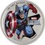 Niue Two Dollars Captain America 2014  Proof MARVEL CAPTAIN AMERICA 1 OUNCE .999 FINE SILVER ©MARVEL coin reverse