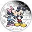 Niue Two Dollars Crazy in Love 2015  Proof DISNEY SMACK TRUE LOVE MICKEY MINNIE 1 OZ 999 FINE SILVER © DISNEY LOVE coin reverse